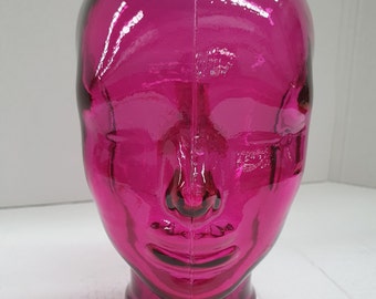 Glass Mannequin Head *Many Different Colors *Life Size 11.5" Tall * while they last *