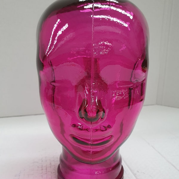 Glass Mannequin Head *Many Different Colors *Life Size 11.5" Tall * while they last *
