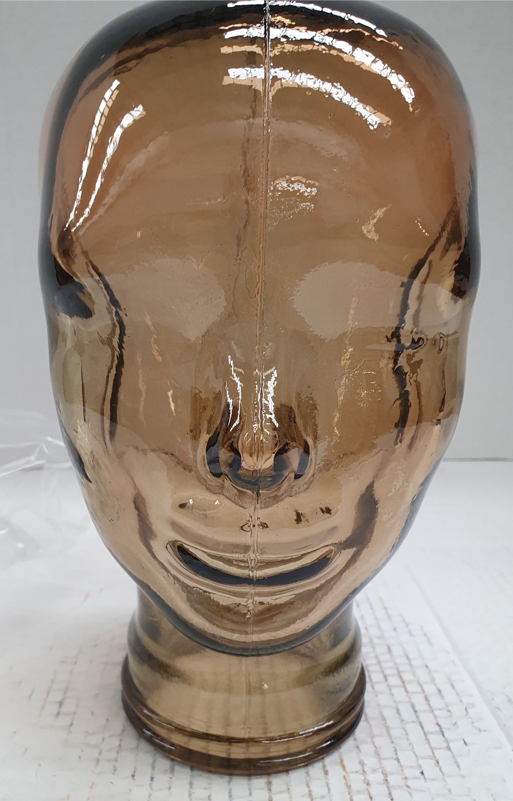 希少◇1970年◇スペイン製◇ヴィンテージガラスヘッドマネキン◇70's