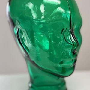 Cabeza de maniquí de vidrio *Varias opciones de color* Tamaño natural 11.5&quot; de alto, VIDRIO GRUESO