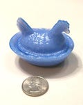 7 color opt. Mini Glass Hen On Nest Salts, HON