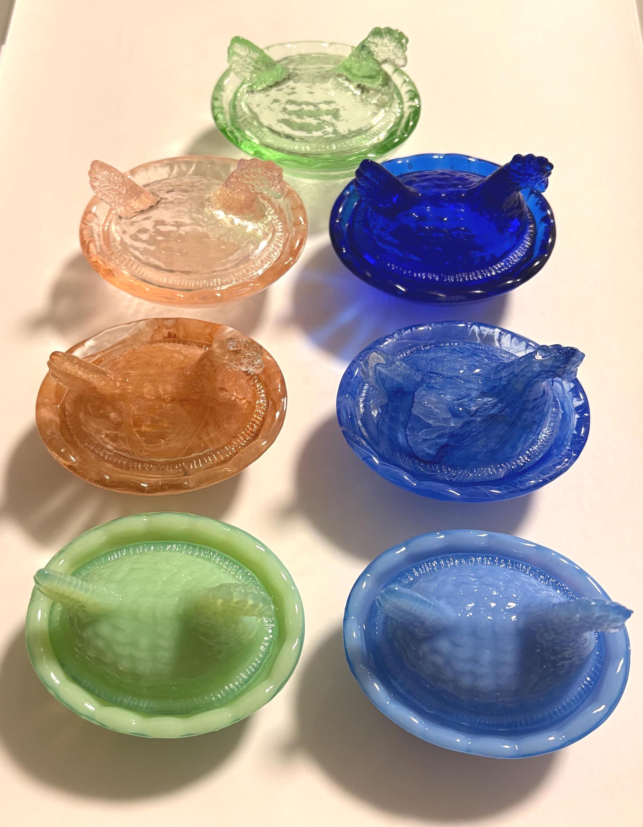 Glass hen on nest - Etsy 日本