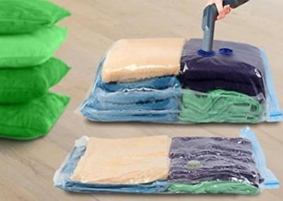 Vacuum Storage Bags 40x30 Inch. 5 Pack. Save 80% on Clothes Storage Space  Vacuum Sealer Bags for Comforters, Blankets, Bedding, Clothing 