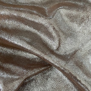 Cracked Metallic Silver, Genuine Leather Sheets for Craft, Cracked leather