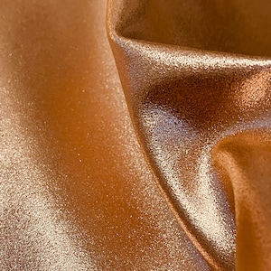 Metallic Rose Gold Plain Leather, Fine Glitter Leather, Metallic  Leather, Rose Gold Leather