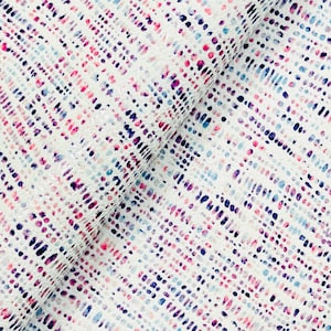 Asymmetric Stripes Print Leather, Genuine Leather Sheets for Craft, Spring Leather