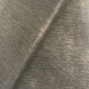Shiny Soft Textured Antique Gold Black Genuine Leather Sheets for Craft, Metallic Black Leather