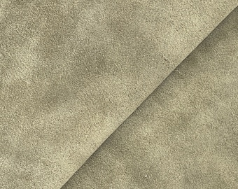 Olive Green Suede Leather, Soft Leather, Suede Leather