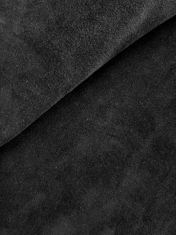 Black Suede Leather Soft Leather Suede Leather Etsy Italia