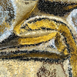 Metallic Gold Crackle Stone Leather, Rose Gold Leather, Metallic  Leather, Rose Gold Leather