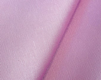 Faux Leather for Crafts, Synthetic Leather, Pearlized Ligth Pink Saffiano Embossed Faux Leather, Vegan Leather, Ligth Pink Faux Leather