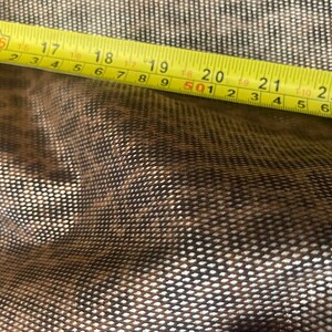 Metallic Textured Silver Sparkle Layer on Leopard Genuine Leather Sheets for Craft, Brown Leather, Leopard Leather