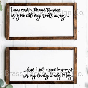 Lady May - Tyler Childers&#39; Lyrics - 2 Part Sign SVG/PNG