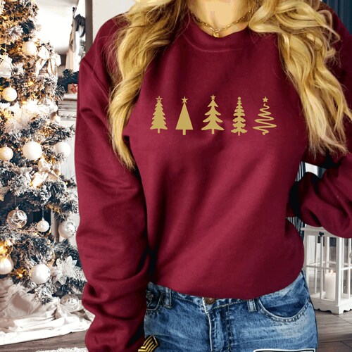5 Christmas Tree Unisex Crew Sweatshirt 