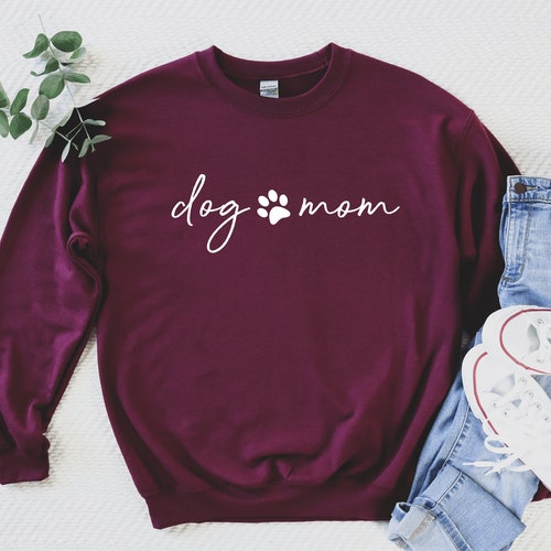 Dog Mom Sweatshirt Gift for Dog Lovers Unisex Crewneck Etsy
