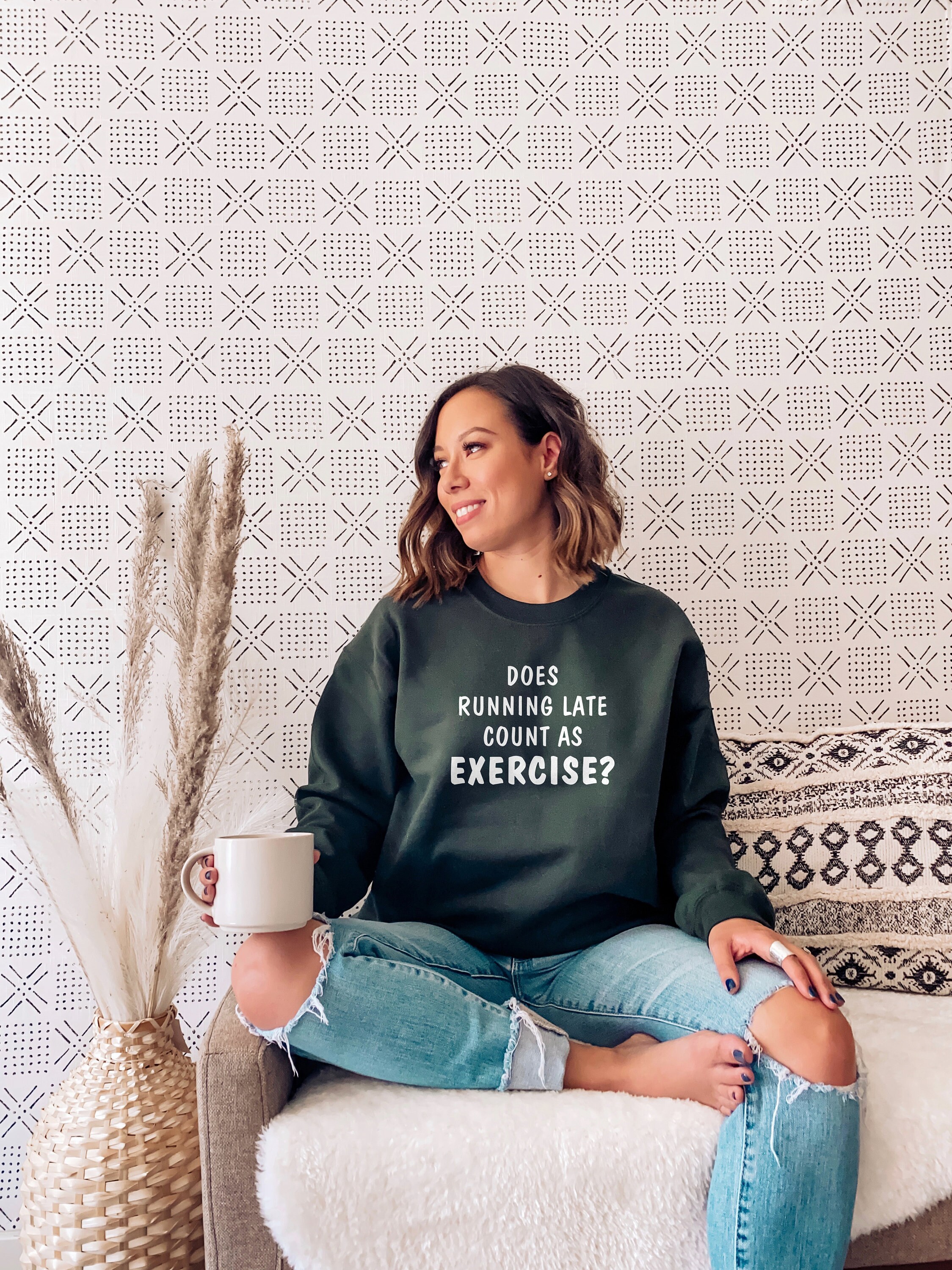 Exercise Crewneck Sweater - Etsy