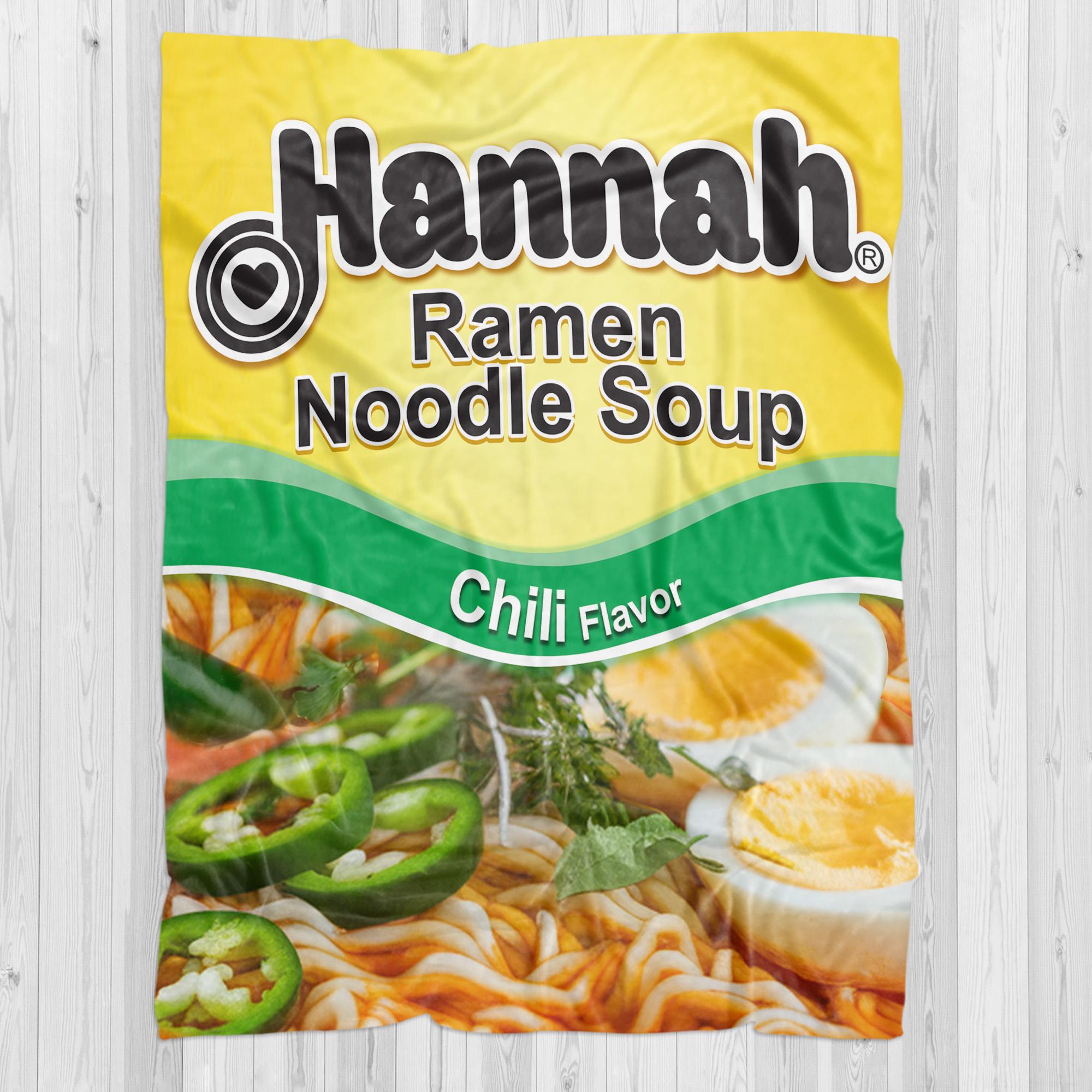 Discover Personalized Ramen Blanket, Just A Girl Who Loves Ramen Blanket, Ramen Noodle Soup Lover Gift, Gift For Her