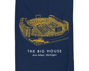 Michigan Stadium Blanket - The Big House Football Stadium Blanket