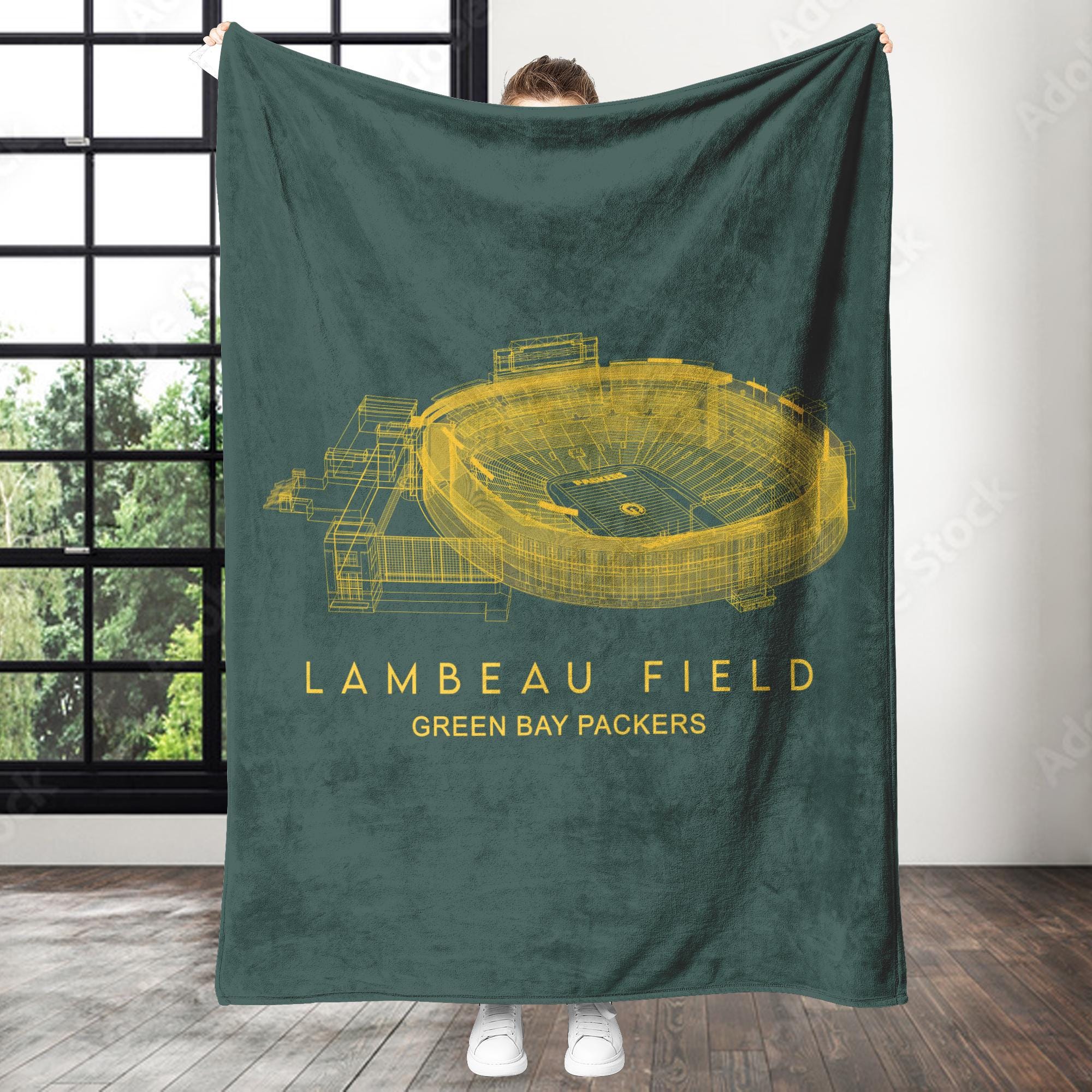 Discover Lambeau Field Stadium Stadium Blanket, Packers Fan Blanket