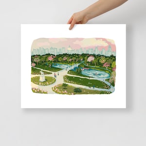 No Text Version Boston Public Garden Print | Boston Poster | Boston Wandkunst | Boston Skyline | Boston Common Poster | Kunstdrucke von Boston