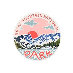 Rocky Mountain National Park, Decal for Water Bottle, Laptop Sticker, Sticker for Hydro Flask, Sticker for Car