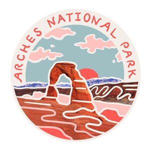 Arches National Park Sticker: Delicate Arch Vinyl Decal - Etsy