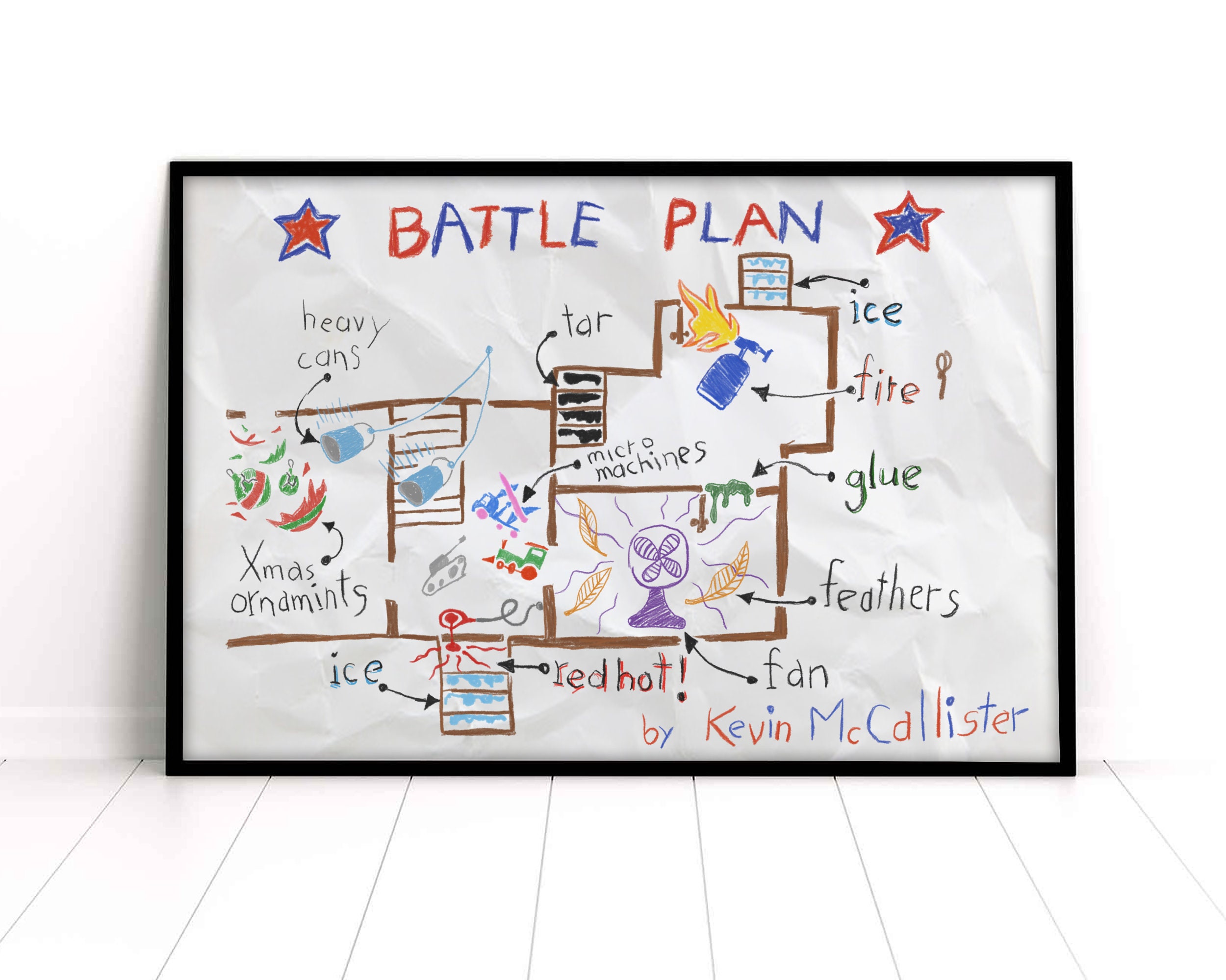 home alone poster battle plan
