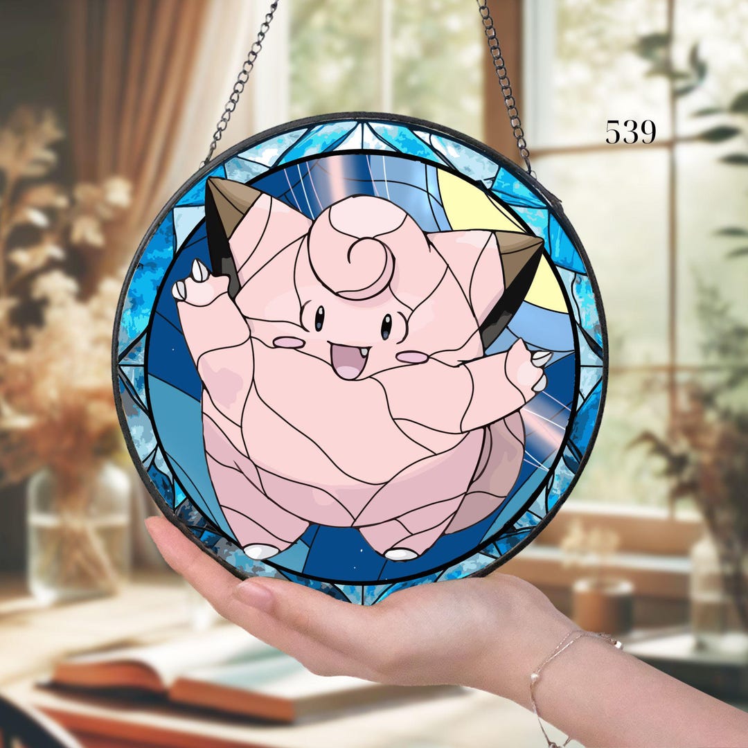 Handcrafted Gengar Glass Suncatcher |crystal Geodude- Shadow Rattata ...