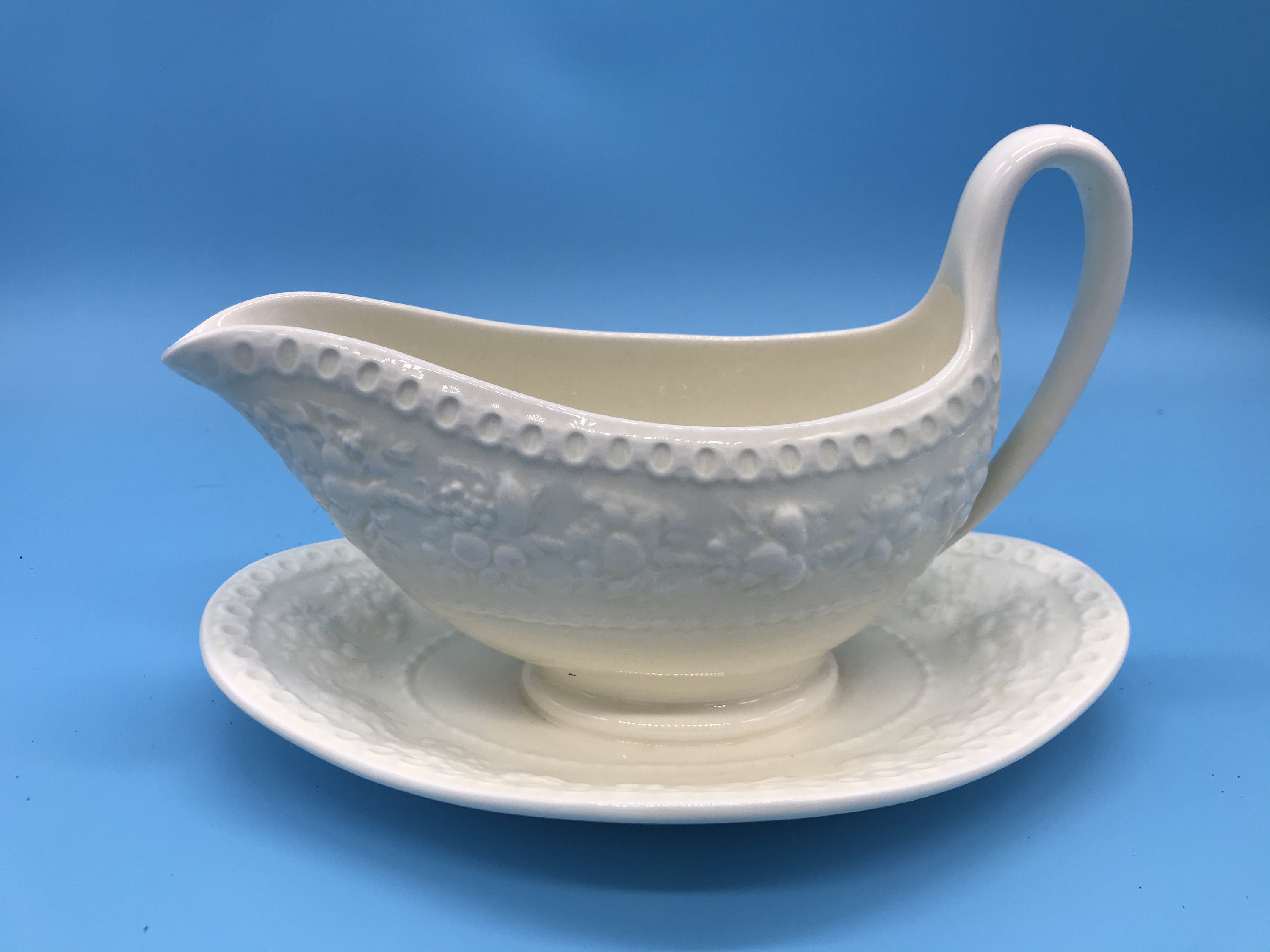Wedgwood Wellesley Gravy Boat With Attached Base Etsy