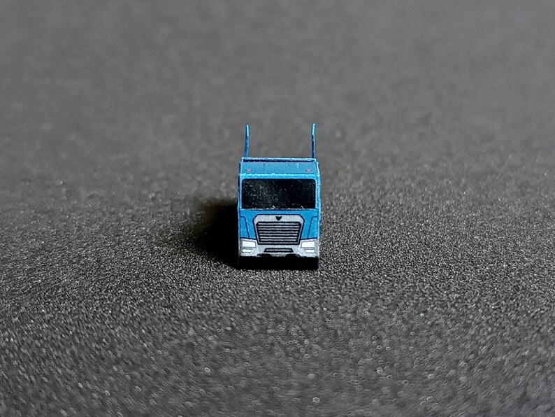 Skip Paper Modle Skip Handler Paper Model DIY Template Work Truck Quality Texture Paper ...