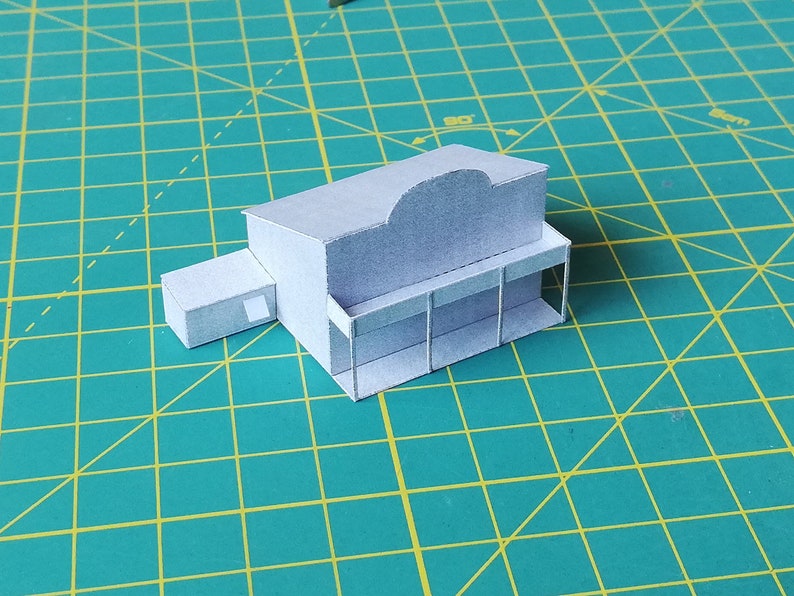 Saloon Paper Model DIY Template | Building Inspired by Computer Game ...