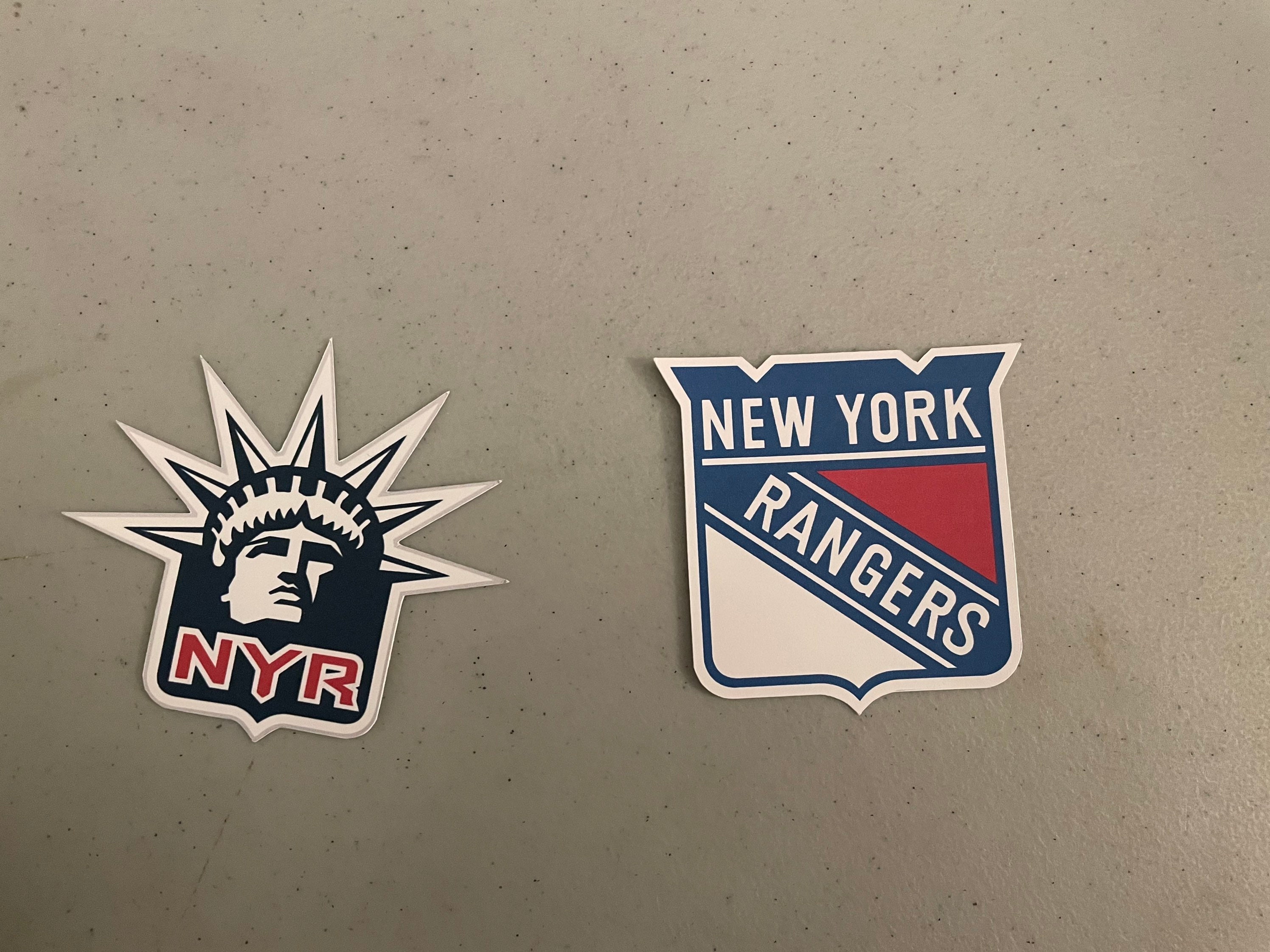 Vintage New York Rangers Logo Decal Sticker NHL Ice Hockey