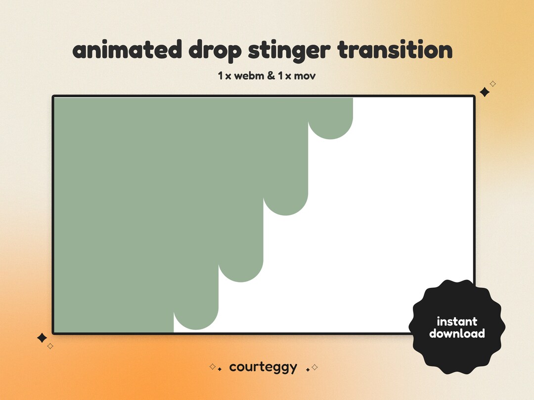 Animal Crossing Animated Twitch Stinger Sage Green Stinger Twitch ...