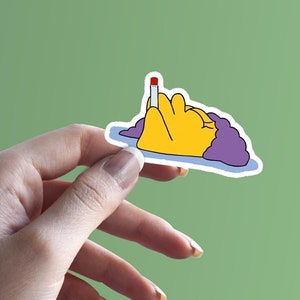 The Simpsons Vinyl Sticker | Selma in the Bath | Selma the Simpsons Decal | Laptop Decal | MacBook Decal | Vinyl Stickers | Decals