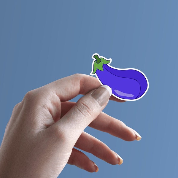 Eggplant Stickers Etsy