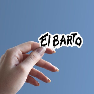 Naklejka winylowa El Barto | Naklejka Bart Simpson | Naklejka Graffiti Simpsonów | Naklejka na laptopa | Naklejka na MacBooka | Naklejki winylowe | Naklejka z memem