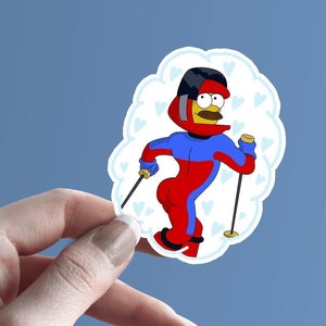 Adesivo de vinil Stupid Sexy Flanders | Adesivo The Simpsons | Decalque Ned Flanders | Decalque para laptop | Decalque para MacBook | Adesivos | Nada