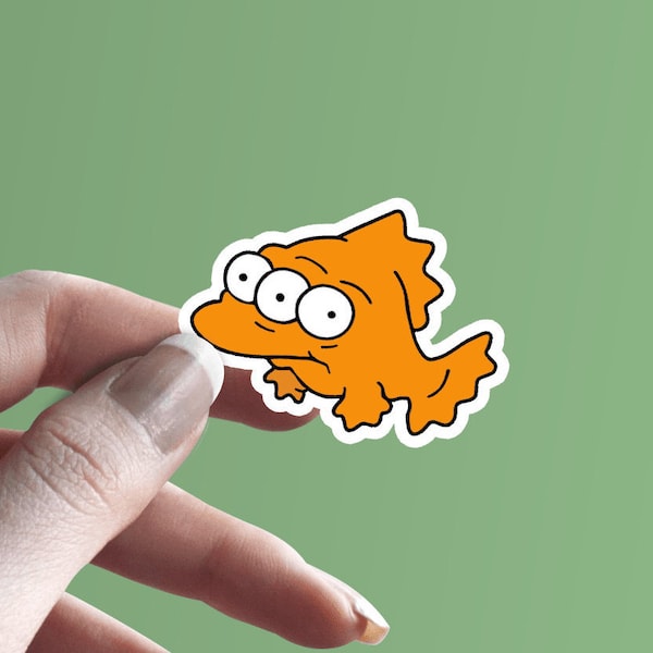 The Simpsons Vinyl Sticker | Blinky the Fish | Three-Eyed Fish | Laptop Decal | MacBook Decal | Vinyl Decals | Simpsons Stickers