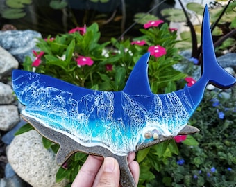 Great White Shark Wall Decor | Shark Wall Decor | Resin Ocean Shark Decor | Ocean Decor | Resin Shark Wall Art | Shark Wall Art |