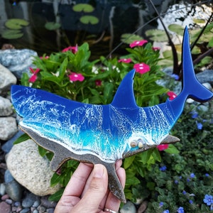 Great White Shark Wall Decor | Shark Wall Decor | Resin Ocean Shark Decor | Ocean Decor | Resin Shark Wall Art | Shark Wall Art |
