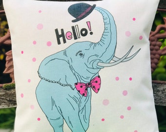 Elephant Cushion Cover for kids room, birthday gift to kids, Christmas gift to kids, home deco
