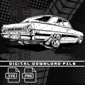 1967 Chevy Nova ss Digital File, 67 Nova png file, Chevy Nova ss, PNG and SVG file for shirts, stickers, DTG Printing, Car enthusiast