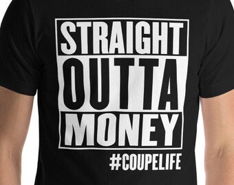 STRAIGHT OUTTA MONEY - Coupe shirt, Hotrod t shirt, speed shop shirt, Hot rod apparel, Old school hot rod, Hotrod shop shirt, car guy shirt