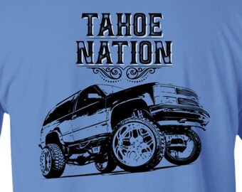 Chevy Tahoe Nation, Tahoe Nation, 2 Door Tahoe OBS, Old Body Style, OBS,T-Shirt