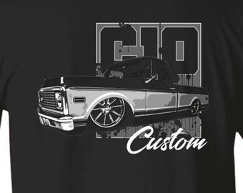 Chevy C10, C10 truck, Chevy truck, Custom C10, Chevy SWB, Truck Enthusiast, Custom Short bed, C10 Nation T-Shirt