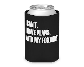 Foxbody Koozie, Ford Mustang, Foxbody Mustang, Foxbody 5.0, Beer Koozie, Car Guy, Ford Racing, regalo del Día del Padre Can Cooler