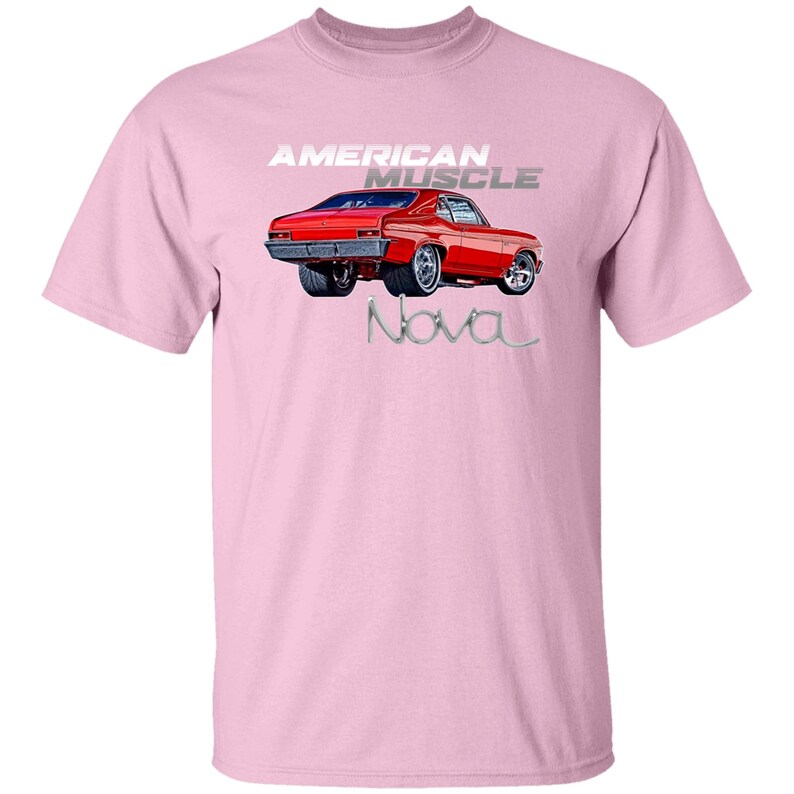 Chevy Nova SS American Muscle, Muscle Car camicia, Nova, SS, T-Shirt immagine 8
