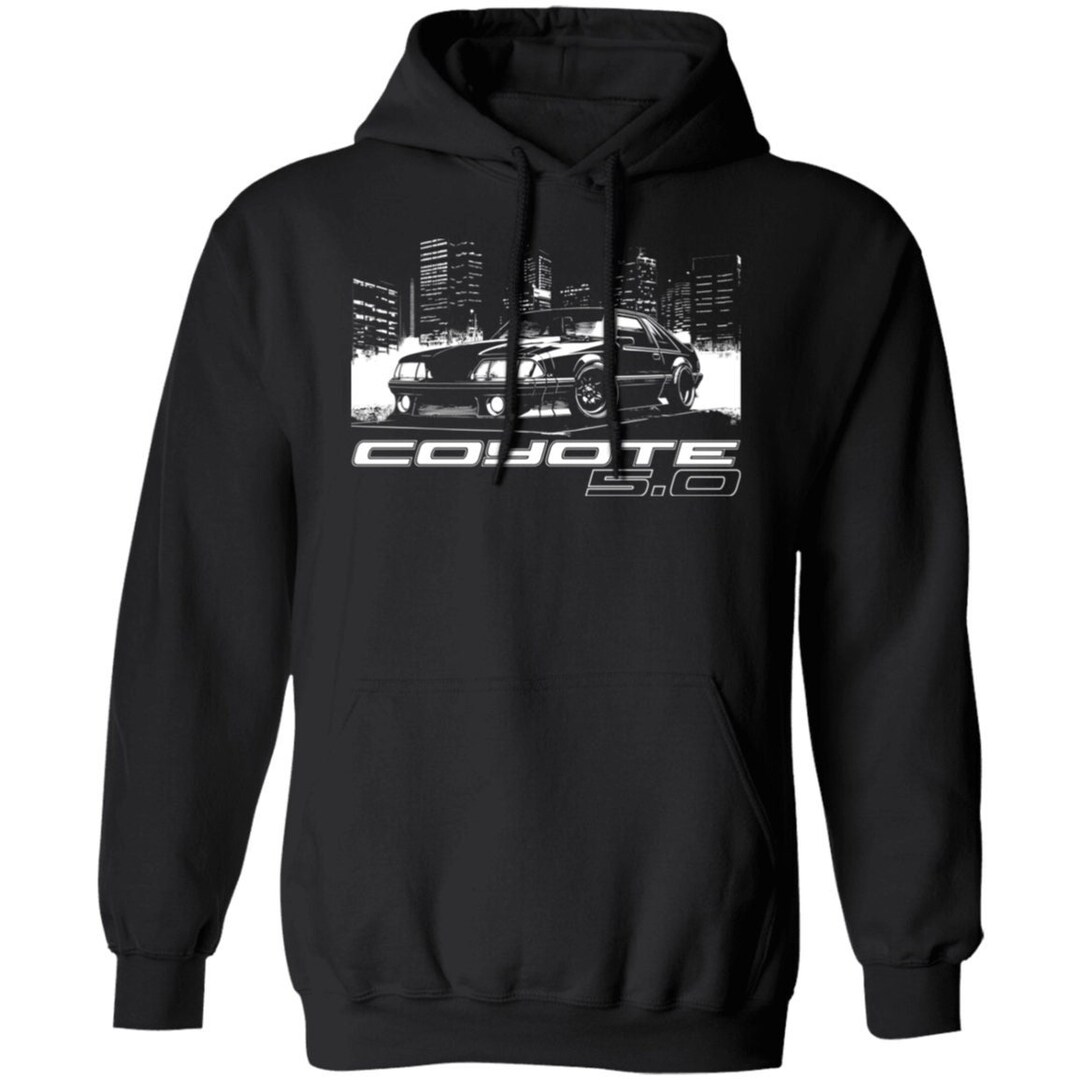 WheelSpinAddict Men's Ford Mustang 5.0 Coyote S550 S197 T-Shirt - 100% Cotton Unisex Fit Tee - View #3