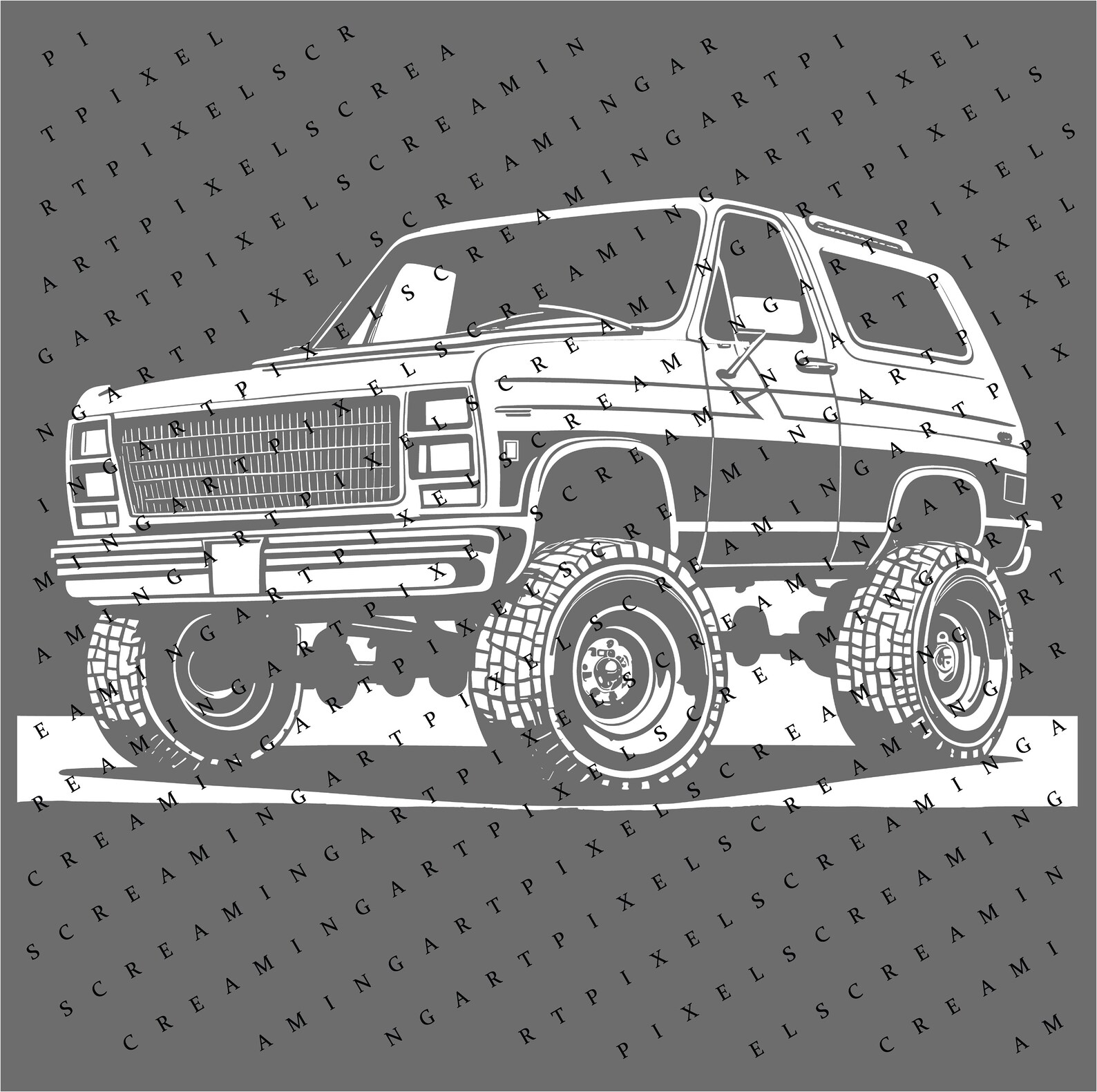 Chevy K5 Blazer Digital File, K5 Blazer, PNG and SVG Files, Chevy K10 ...