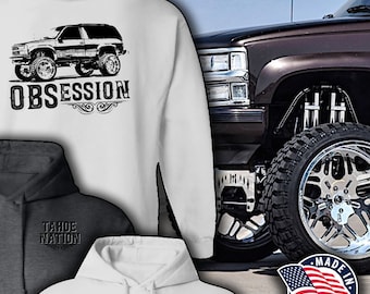 Chevy Tahoe, Tahoe Nation, 2 Door OBSession, Old Body Style, OBS, OBS TAHOE Pullover Hoodie